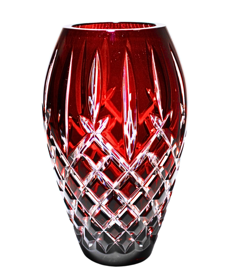 Waterford Crystal: Araglin Ruby Vase, 7"