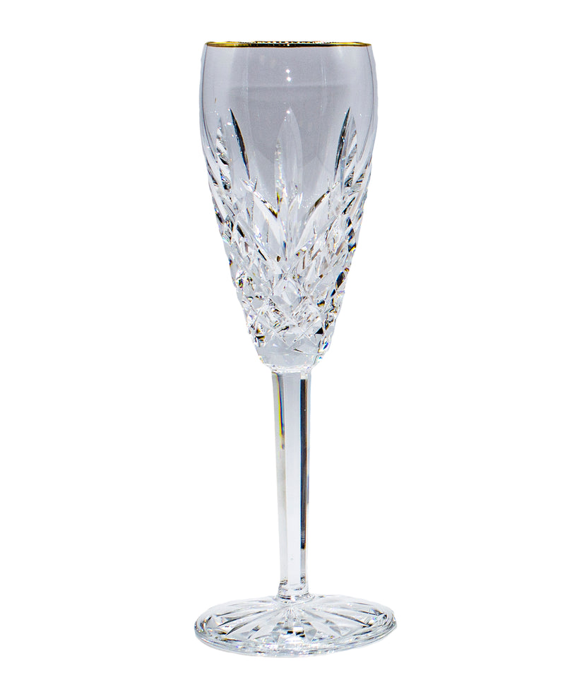 Waterford Stemware, Golden Araglin Fluted Champagne, 8.5"