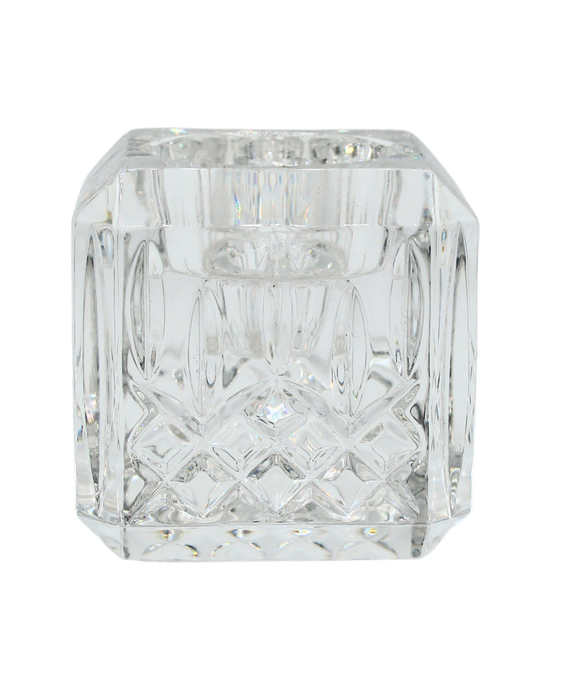 Waterford Crystal: Lismore Square Candle Holder, 2.63"