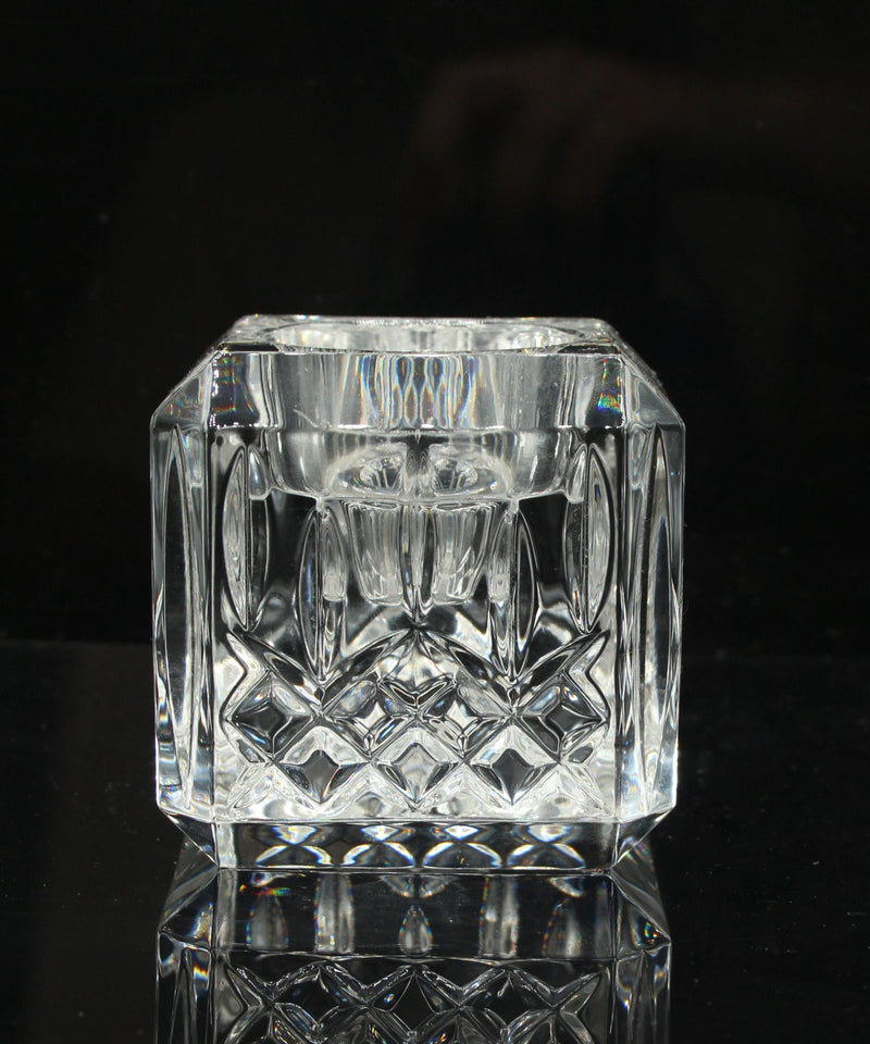 Waterford Crystal: Lismore Square Candle Holder, 2.63"