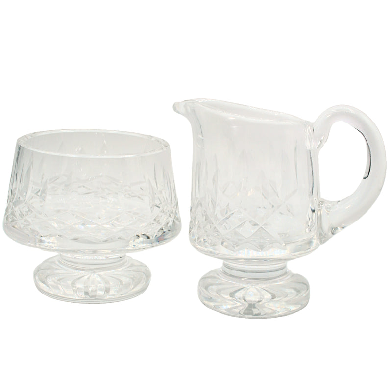 Waterford Crystal: Lismore Footed Creamer and Sugar Set, 4.5"