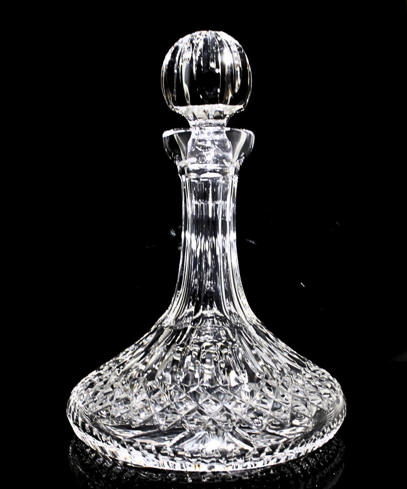 Waterford Crystal: Lismore Ships Decanter & Stopper, 10"