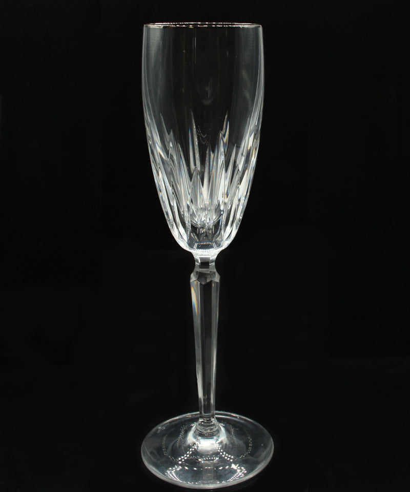 Waterford Stemware, Wynnewood Platinum Fluted Champagne, 9.25"