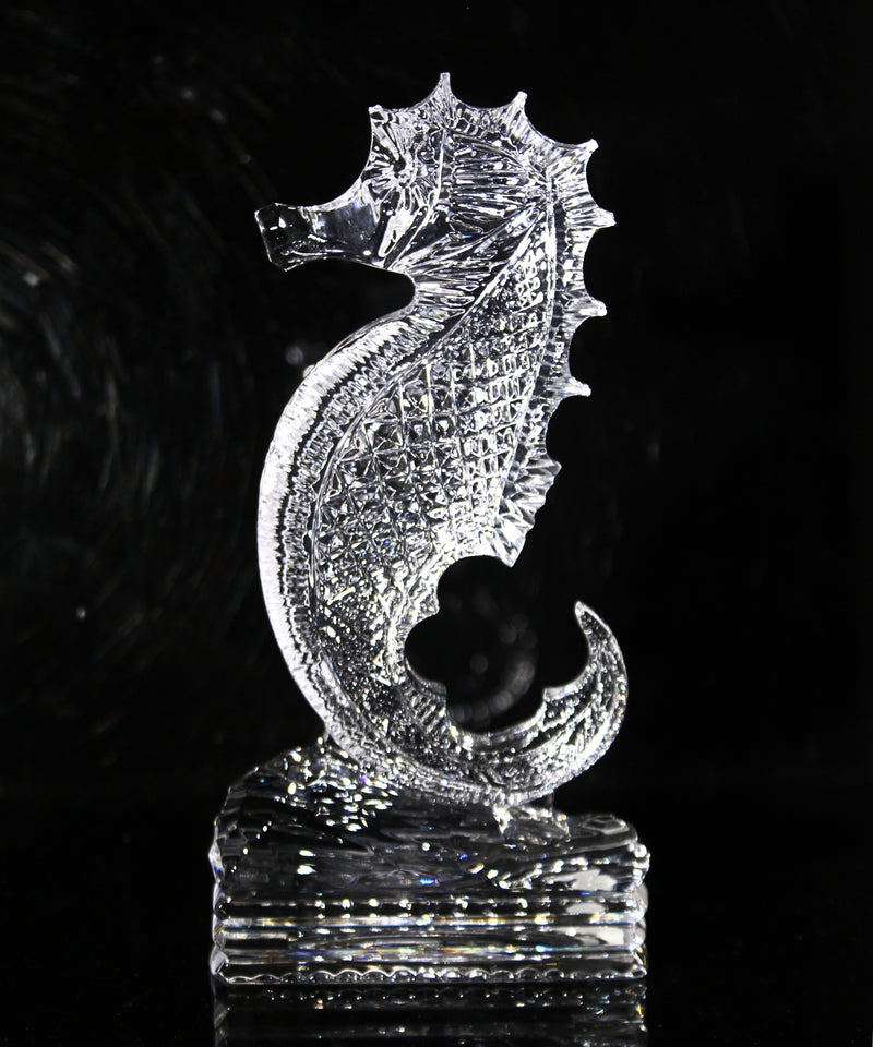 Waterford Crystal: Figurines Seahorse, 7.25"