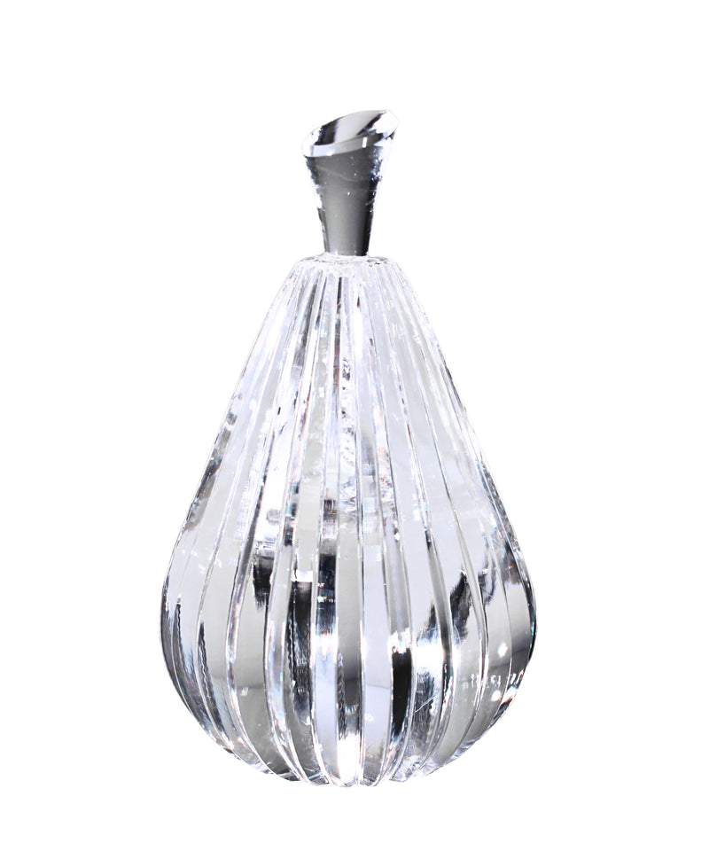 Waterford Crystal: Figurines Pear Paperweight, 4"