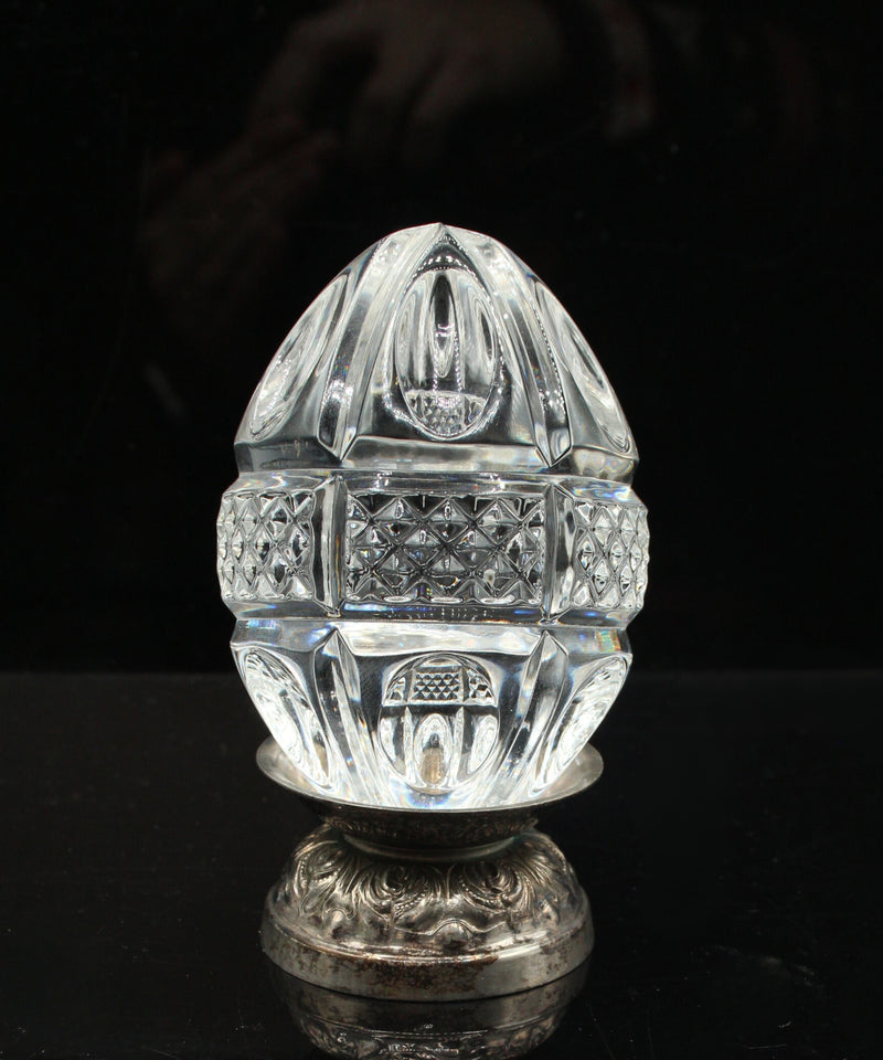 Waterford Crystal: Annual Egg Crystal Egg w/ Base-1997, 3.5"