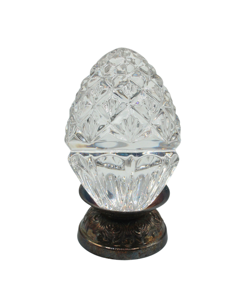 Waterford Crystal: Annual Egg Crystal Egg w/ Base-1998, 3.5"