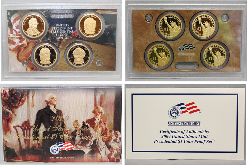 2009 Presidential Dollar Proof Set (OGP) 4 coins