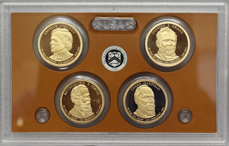 2011 S Presidential Dollar  US Mint Poof set in Lense NO BOX or COA 4 US Coins