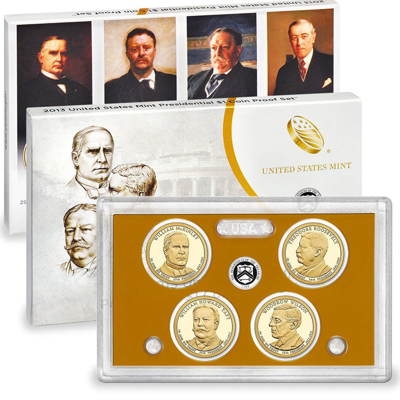 2013 Presidential Dollar Proof Set (OGP) 4 coins