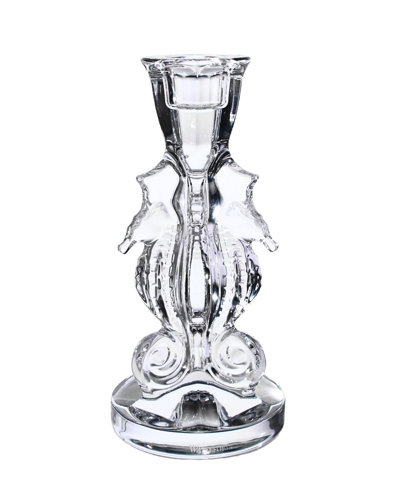 Waterford Crystal: Seahorse Seahorse Candlestick (2 Piece), 6.25"