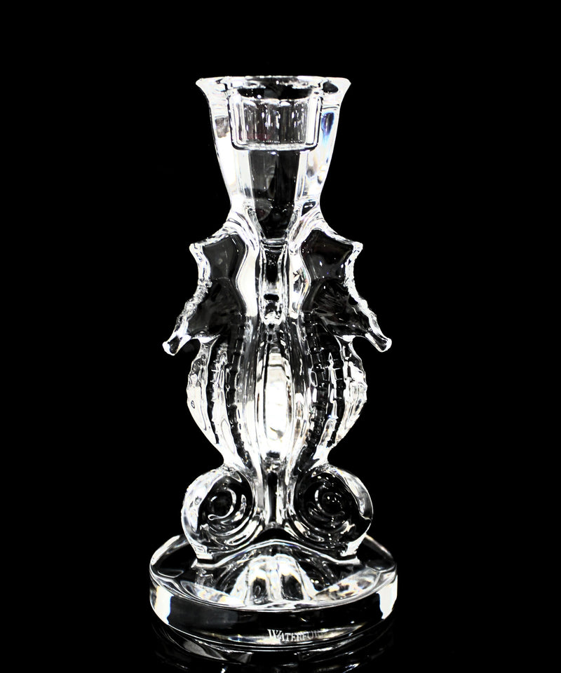 Waterford Crystal: Seahorse Seahorse Candlestick (2 Piece), 6.25"