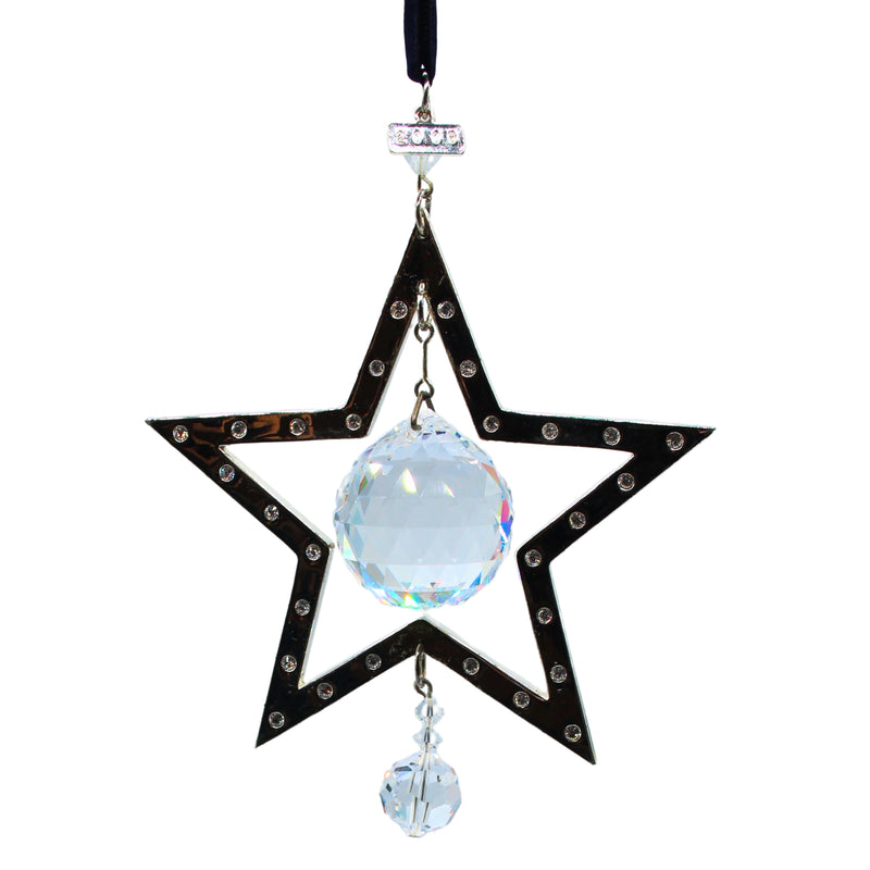 Swarovski Ornament: 30784 Silver Plated Star