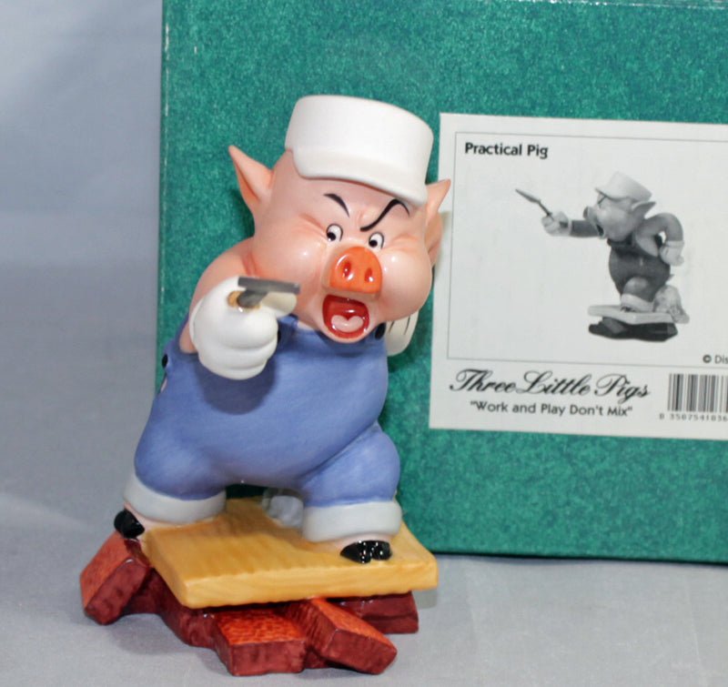 WDCC - Work and Play Don't Mix | 41036 | Disney's Three Little Pigs