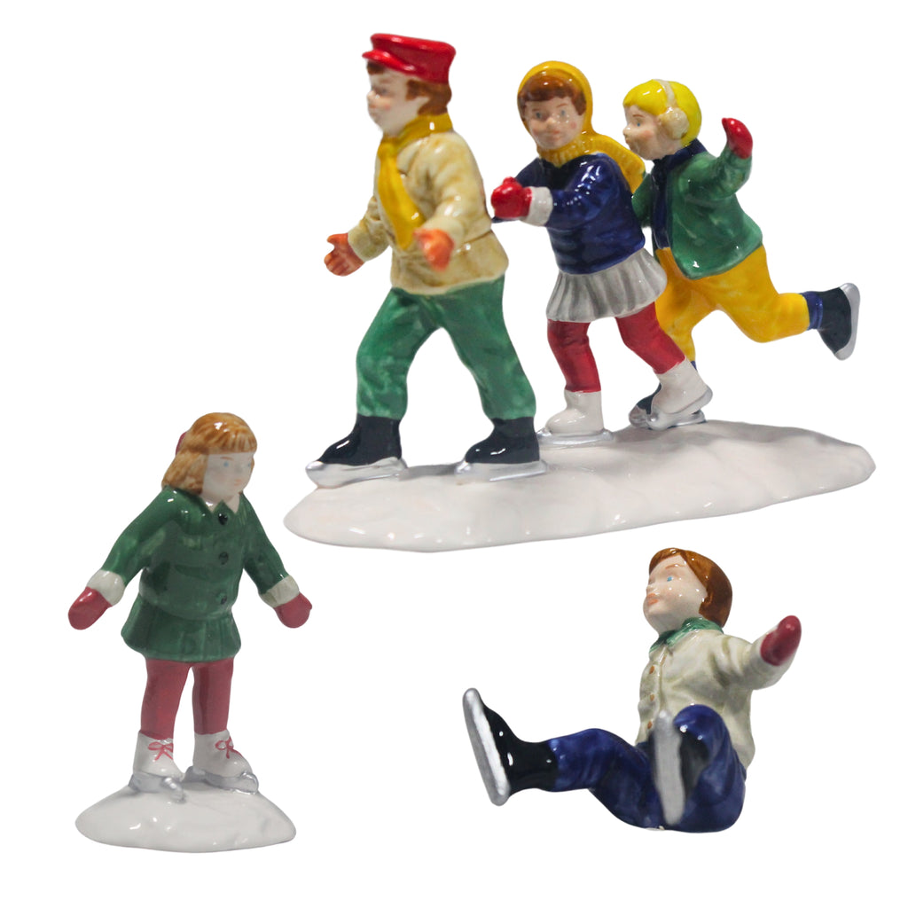 Department 56: 51713 Crack The Whip Skaters - Set of 3