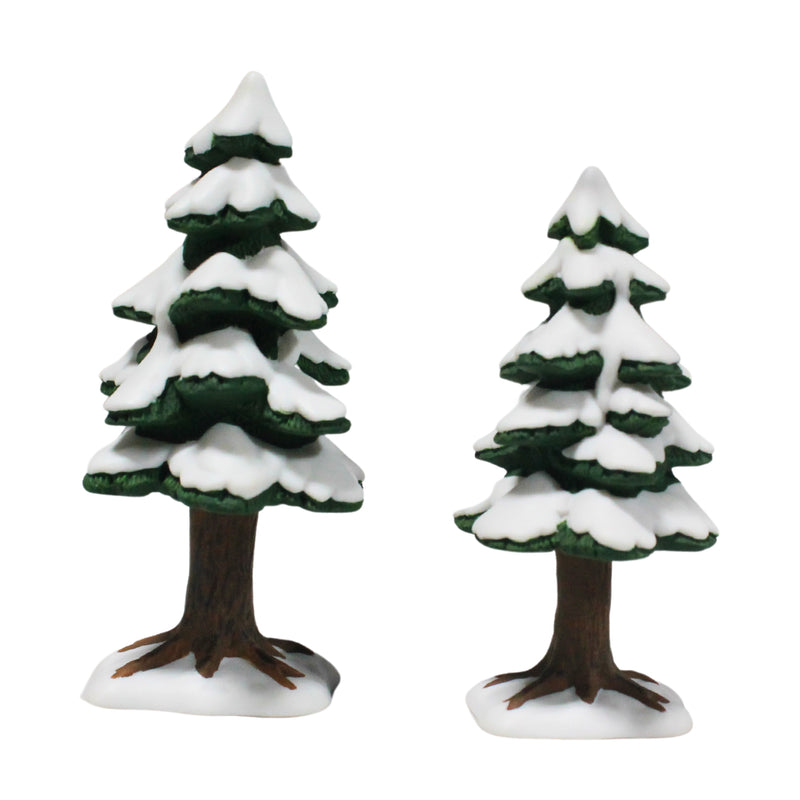 Department 56: 52515 Village Small Porcelain Pines - Set of 2