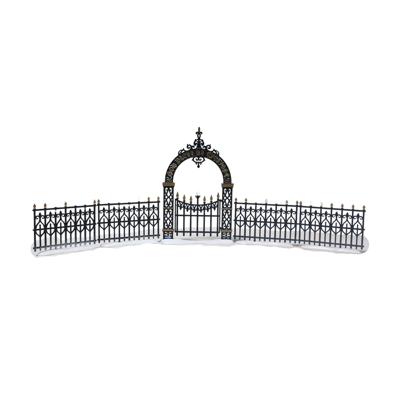 Department 56: 52523 Victorian Wrought Iron Fence & Gate - Set of 5