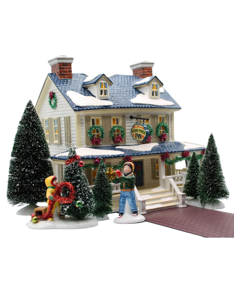 Department 56: Snowey Pines Inn Set 54934 | Snow Village | Incomplete