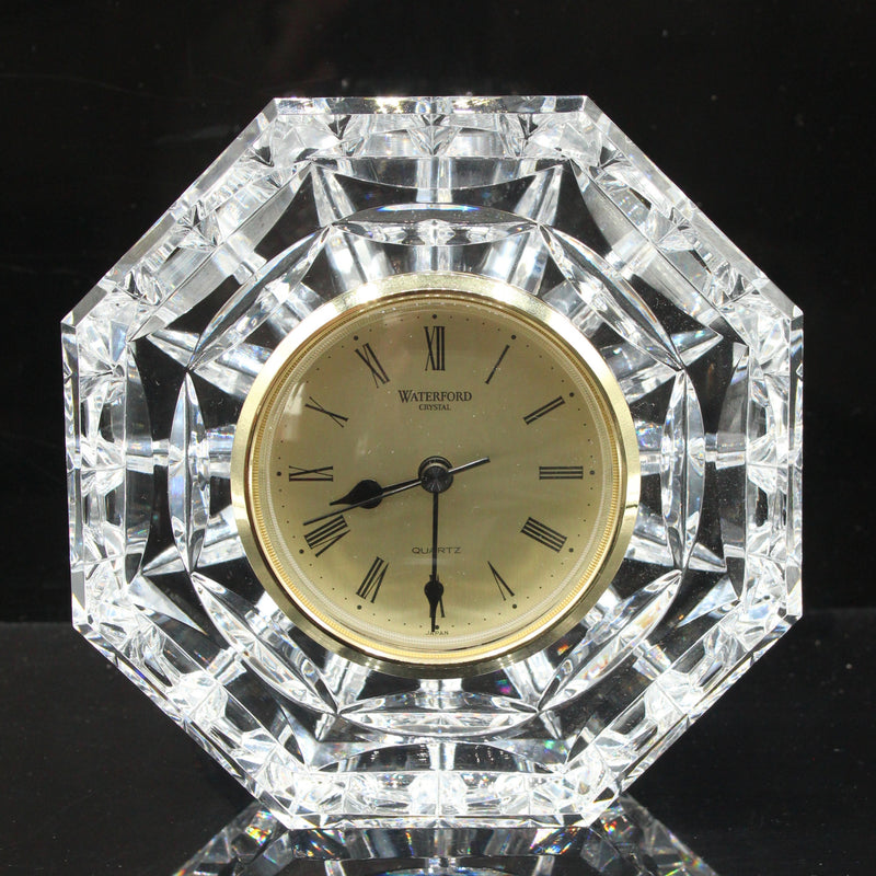 Waterford Crystal: Octagonal Clock, 5"