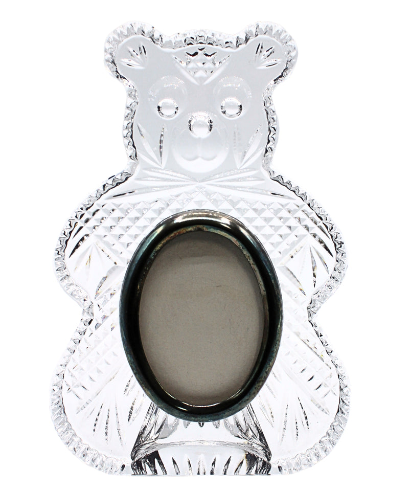 Waterford Crystal: Figurines Teddy Bear Picture Frame, 7.5"