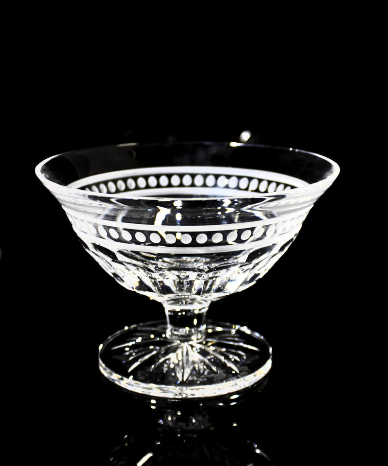 Waterford Crystal: Bowls Bolton Dot Footed Compote Bowl, 5"