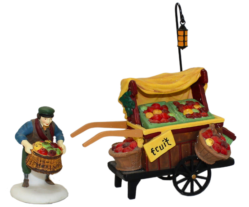 Department 56: 58130 Chelsea Market Fruit Monger & Cart