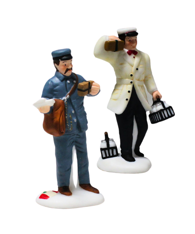 Department 56: 58965 City Professions - Postman & Dairy Delivery Man