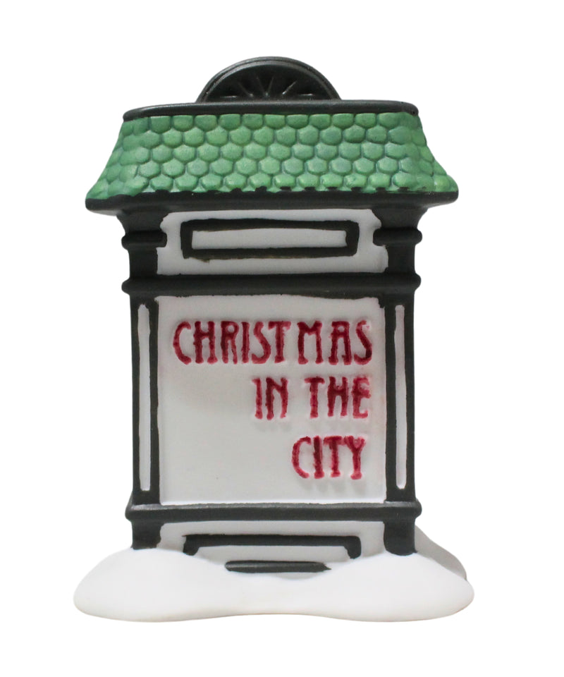 Department 56: 59609 Christmas In The City Village Sign