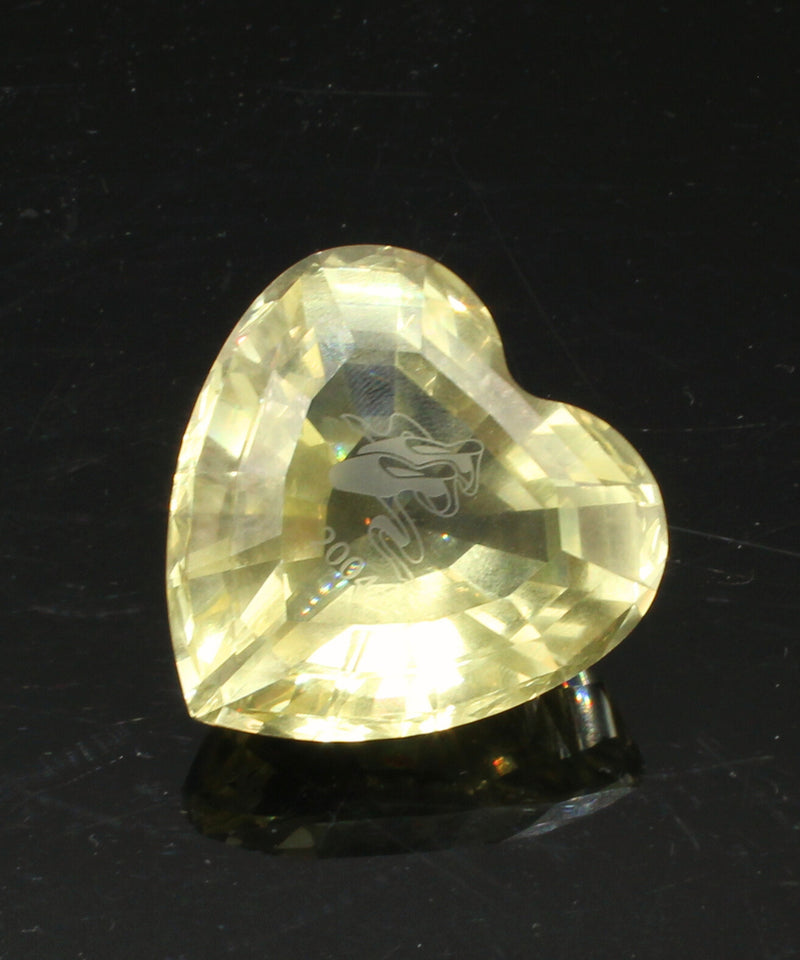 Swarovski Paperweight: 662036 Yellow Heart | SCS