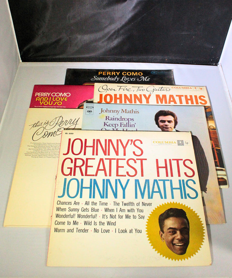 Lot of 6: Johnny Mathis and Perry Como Vinyls