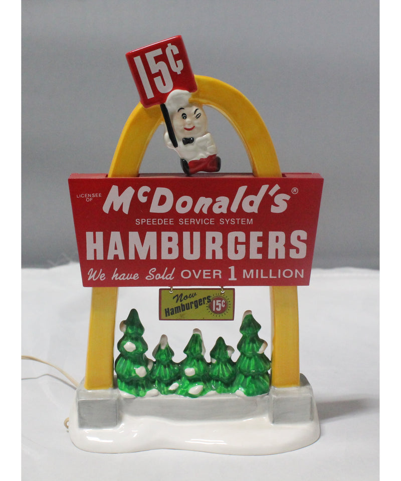 Department 56 | "McDonald's…Light up the Night" Sign | Please Read