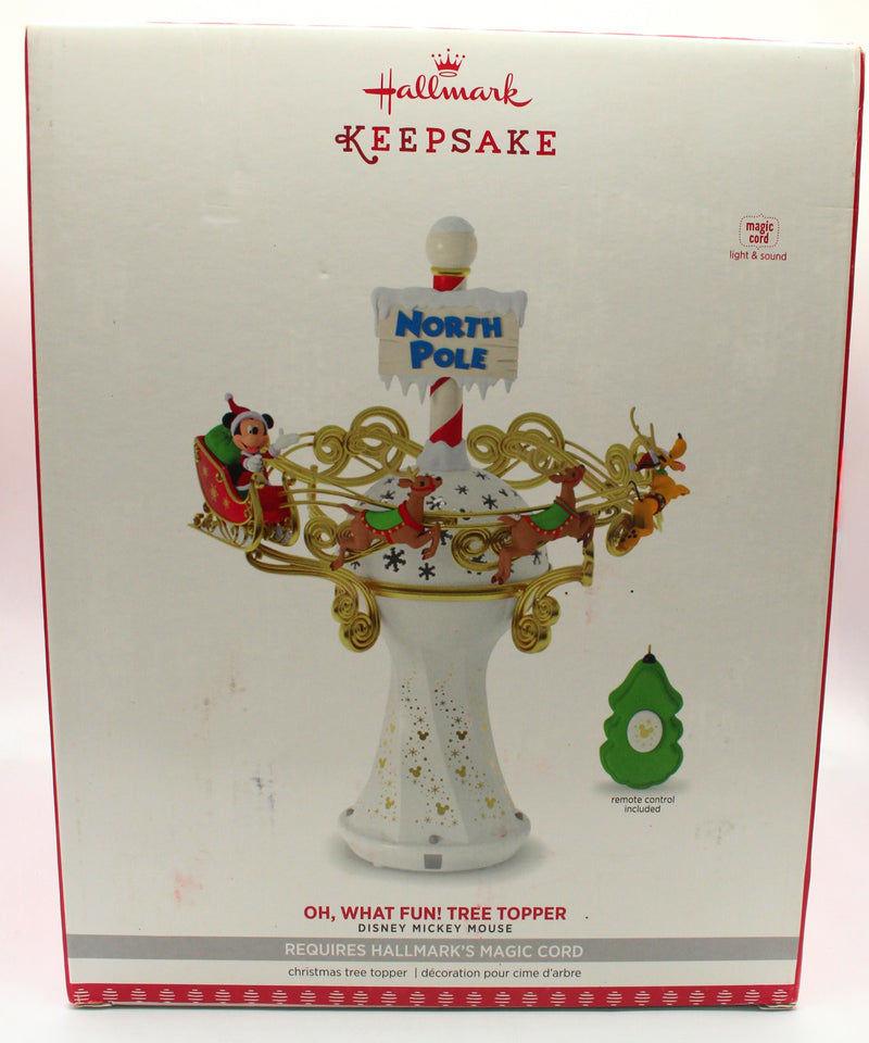 Hallmark: QFM6272 | Oh, What Fun!| Mickey Mouse Tree Topper