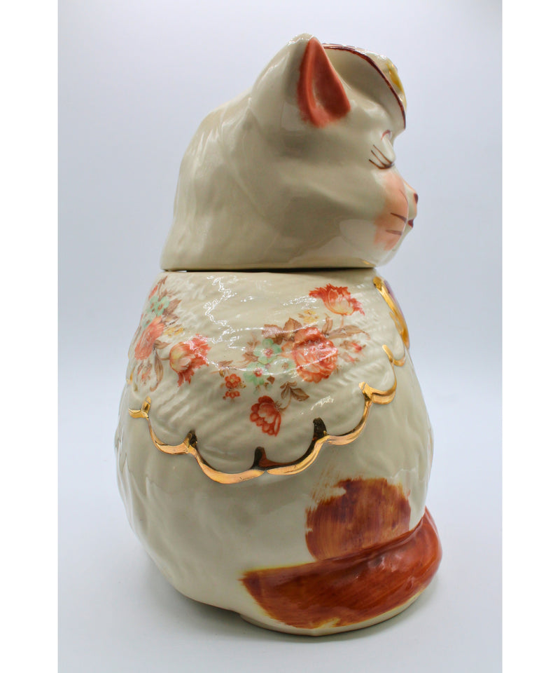 Shawnee Pottery | Puss N Boots Gold Trimmed Cookie Jar