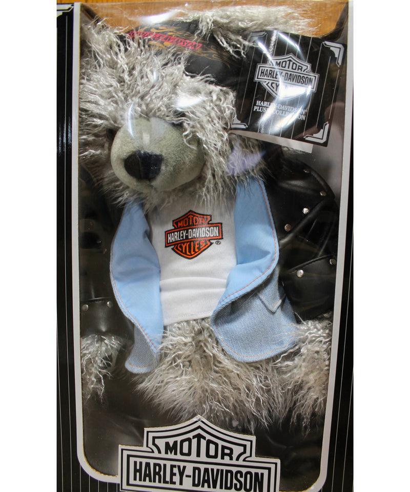 Harley-Davidson Plush Collection GH4302 | Grey with Leather/Denim Jacket