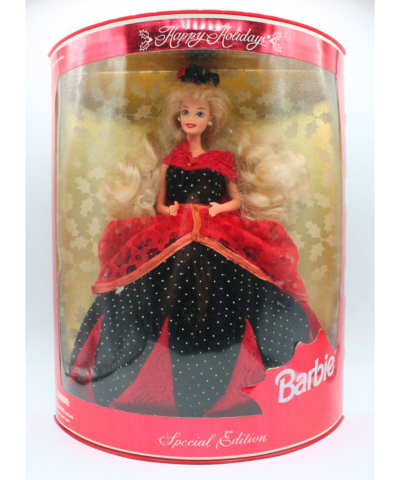 Barbie |1996 Happy Holidays | Black/Red Dress | Non-Mint Box