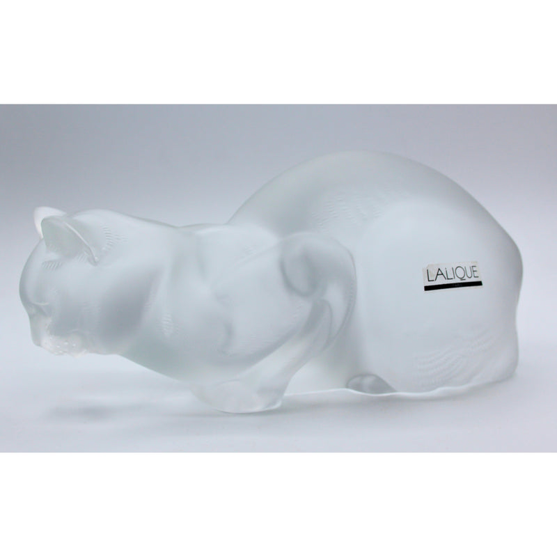 Lalique | Crouching Cat | Chipped Bottom