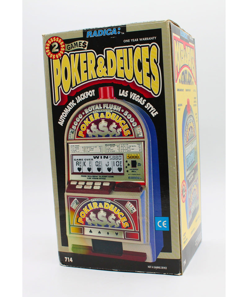 Radica | Poker & Deuces Slot Machine | Non-Mint Box