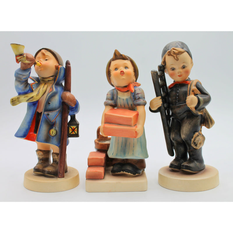 Hummel | Lot of 3: The Builder, Chimney Sweep. & Here Ye, Here Ye | Crazing