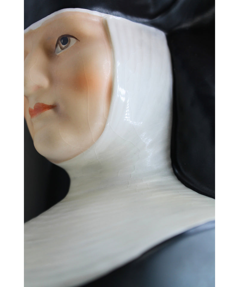 Hummel | Lot of 2: 1985 Alpine Boy & 1978 Bust of Sister M.I. Hummel | Crazing