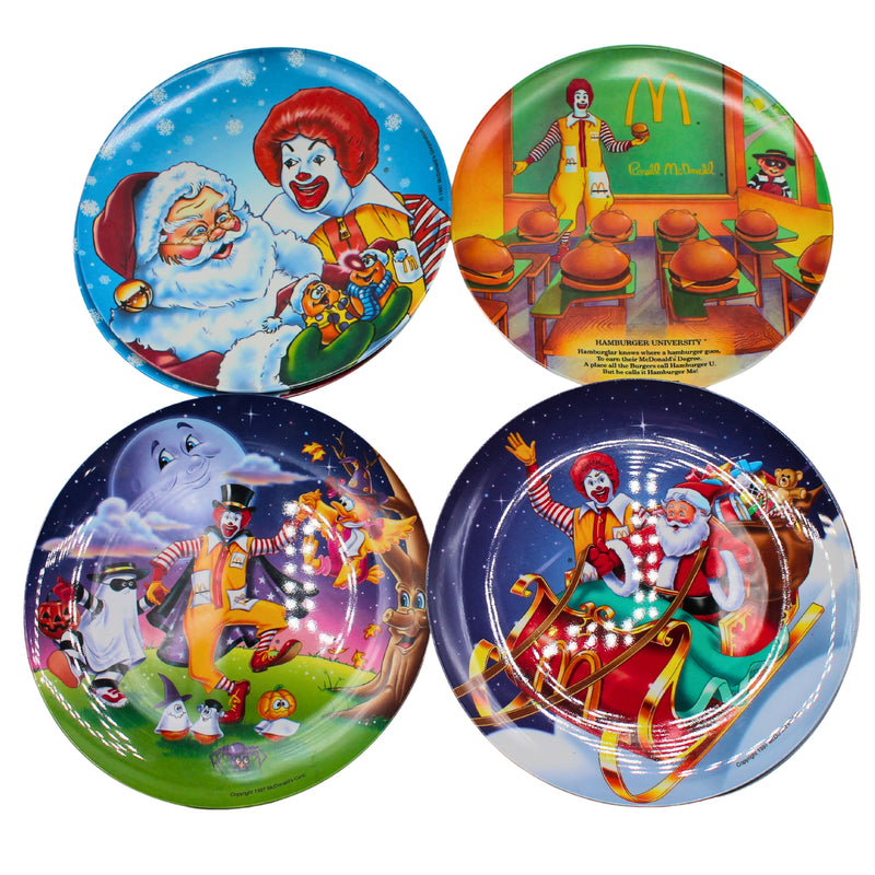 McDonald's | Lot of 7: Ronald McDonald Plates | Scratches