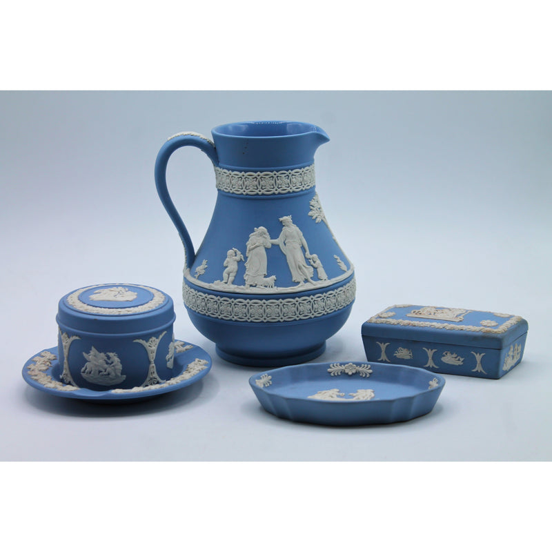 Wedgwood | Wedgwood Jasperware - White on Blue | Stains