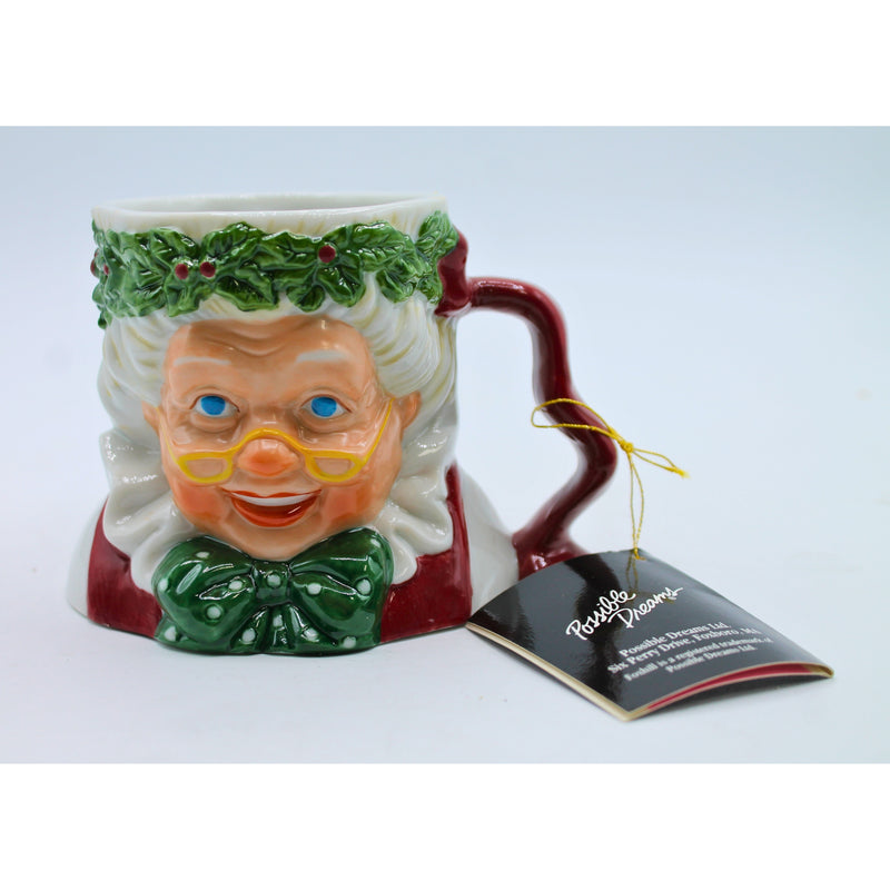 Lot of 2: Santa figurine and Mrs. Claus mug | No Box