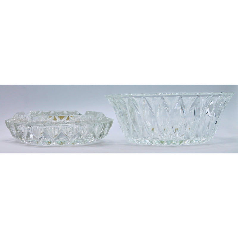 Lot of 2: Crystal Ashtray and Bowl | Scratches