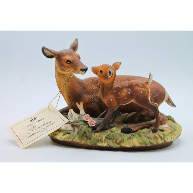 Homco | Fawn with Mother | No Box