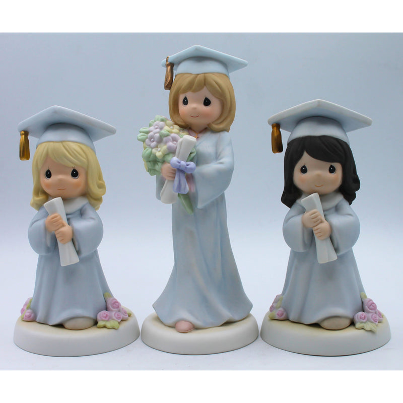 Lot of 3: Precious Moments Graduation Figuines | No Box