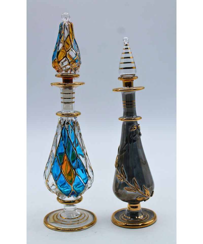 Lot of 2: Egyptian Perfume Bottles | Paint Worn Off