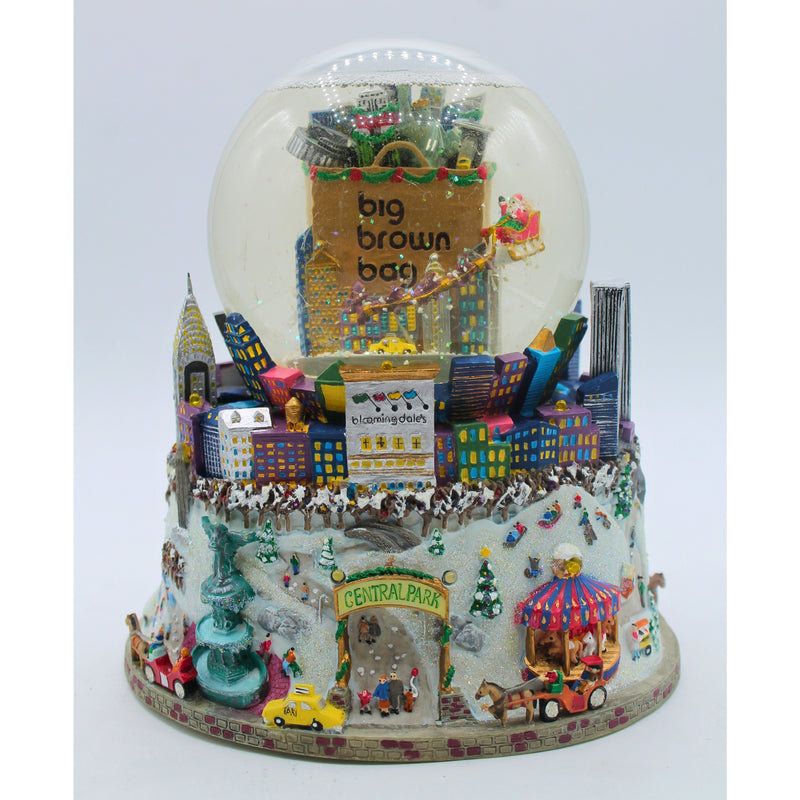 Bloomingdales | Brown Bag Snow Globe | Non-Mint Box