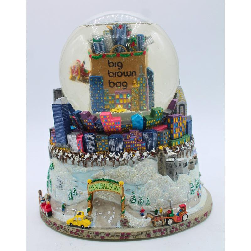 Bloomingdales | Brown Bag Snow Globe | Non-Mint Box