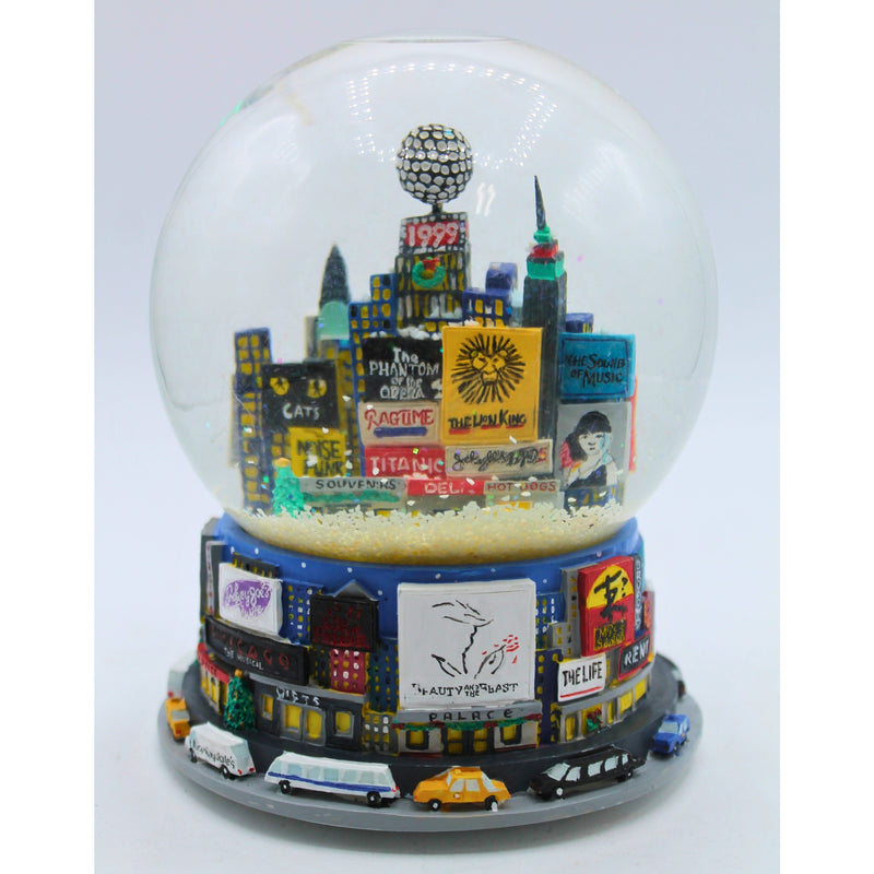 Lot of 2: Broadway New York City Snow Globes | Non-Mint Boxes