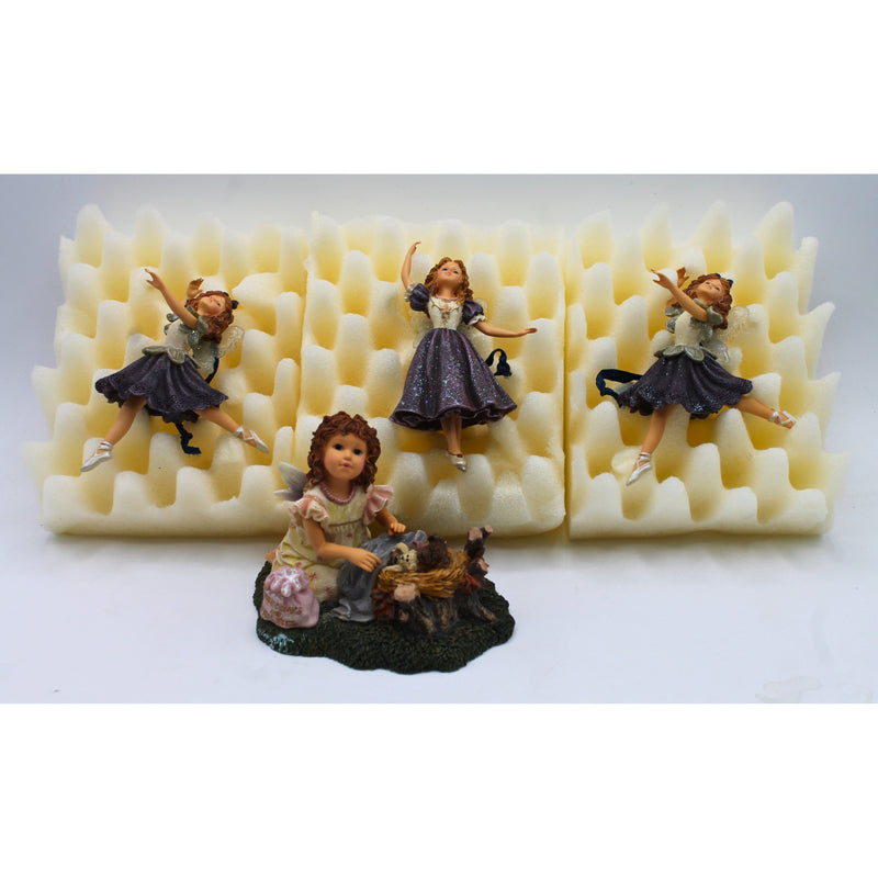 Lot of 4: Boyds Bears Faerie Ornaments & Figurine